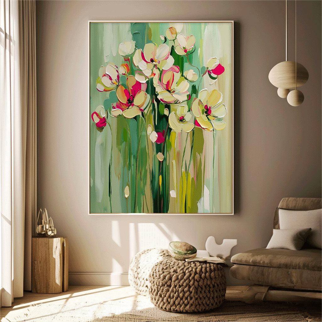 Wall Art Flower Still Life Lively Warm Pop
