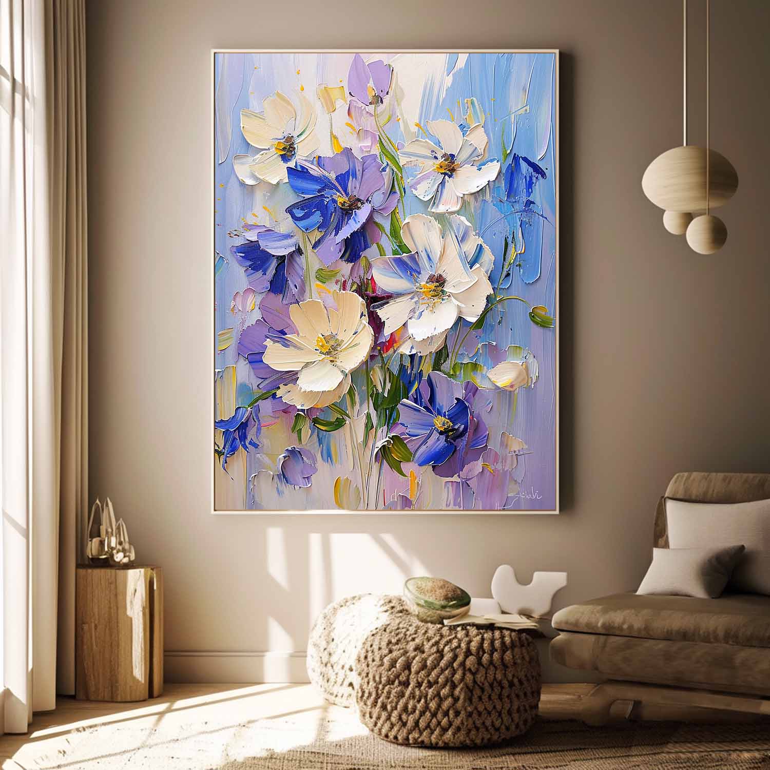 Wall Art Flower Painterly Modern Elegant
