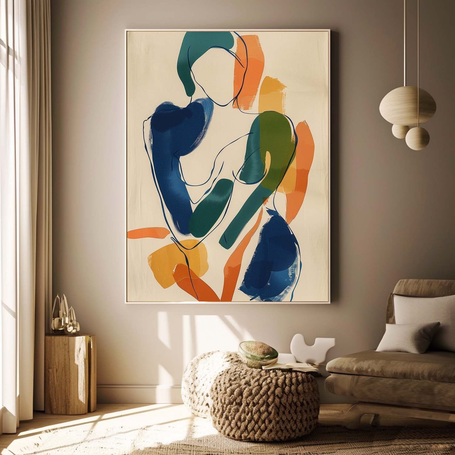 Wall Art People Playful Organic Minimalist