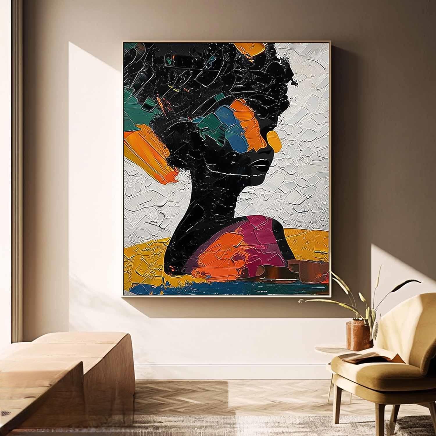 Wall Art Impasto People Expressionist Modern