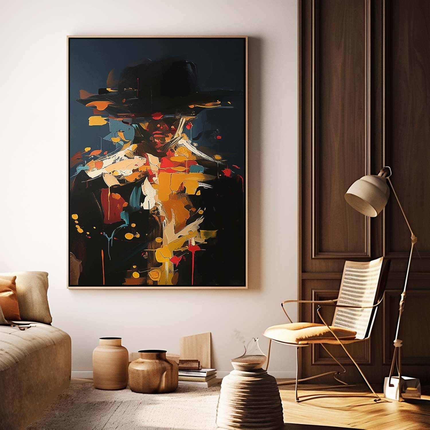 Wall Art People Painterly Fragmented Abstract