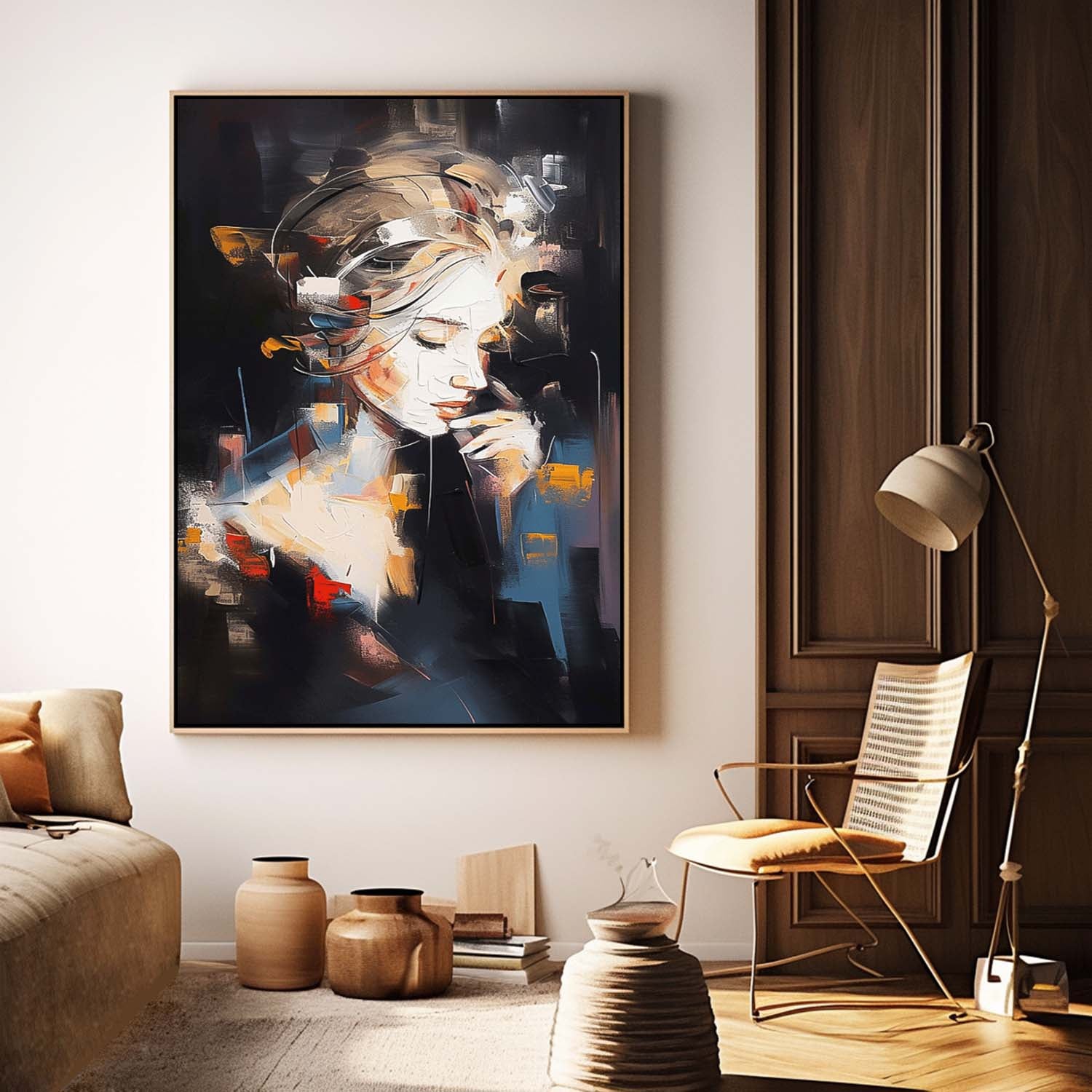 Wall Art People Impasto Expressionist Moody