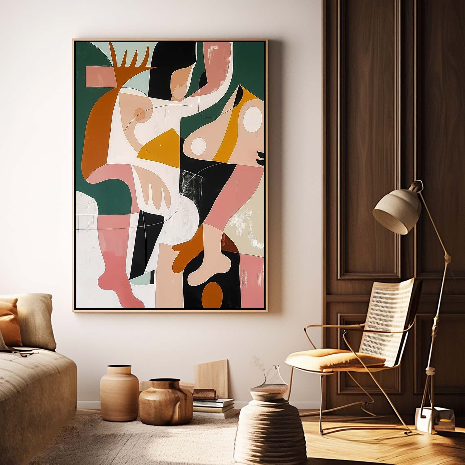 Wall Art Fragmented Abstract Painterly Elegant
