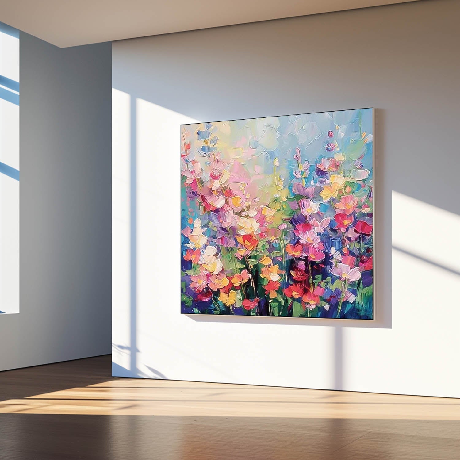 Wall Art Impasto Floral Cheerful Lively