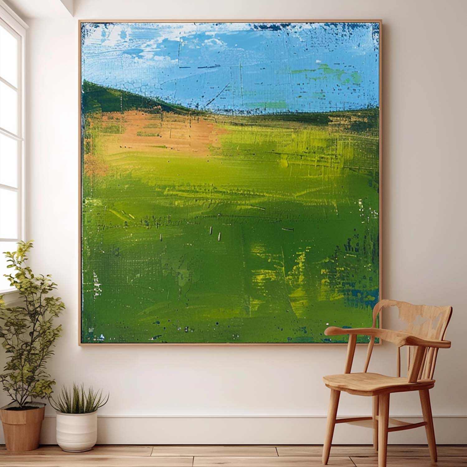 Wall Art Abstract Minimalist Color Block Landscape
