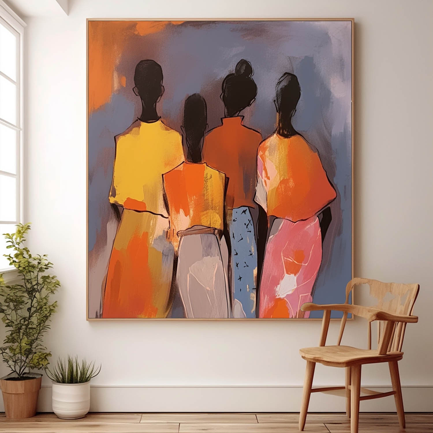Wall Art People Modern Abstract Understated
