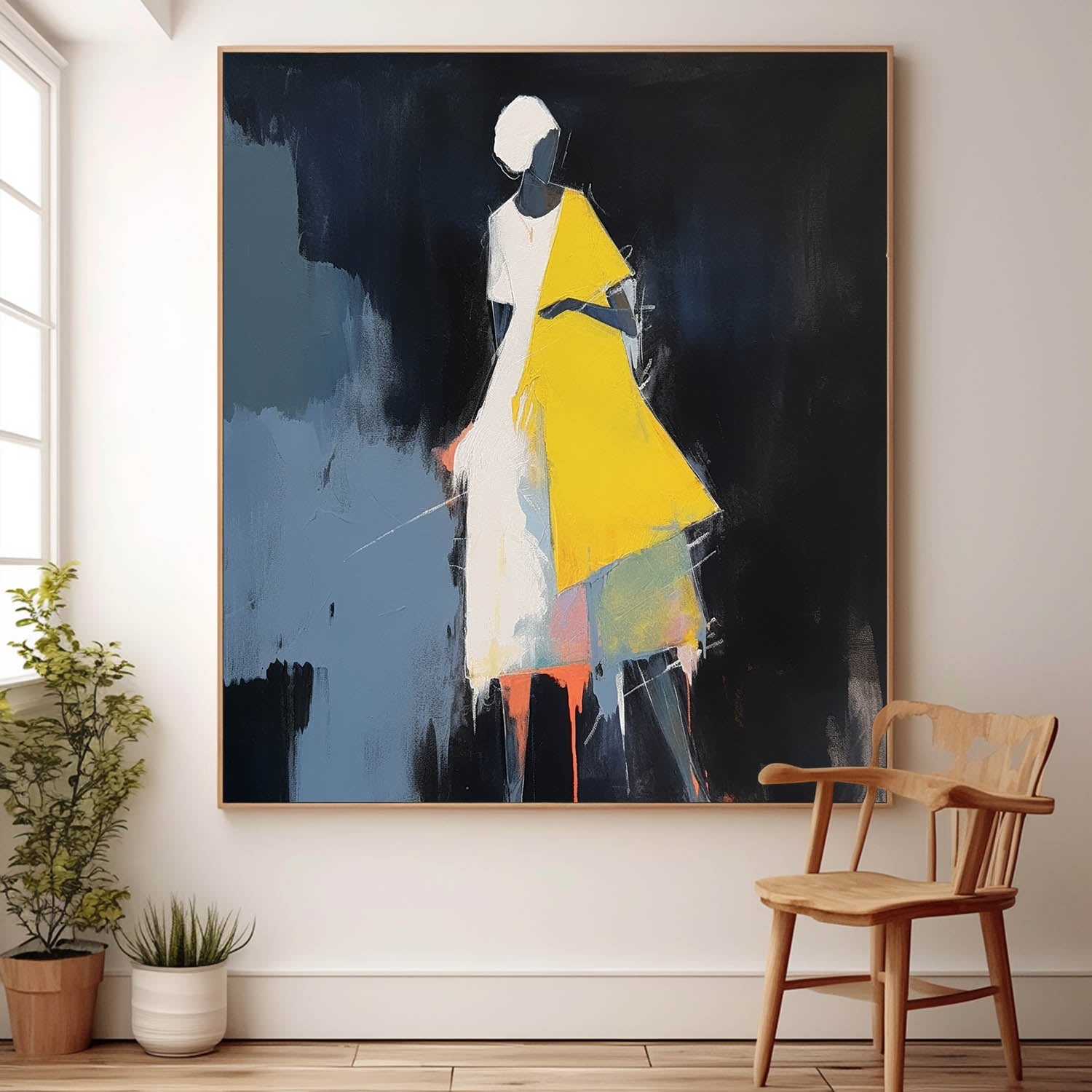 Wall Art People Modern Abstract Painterly