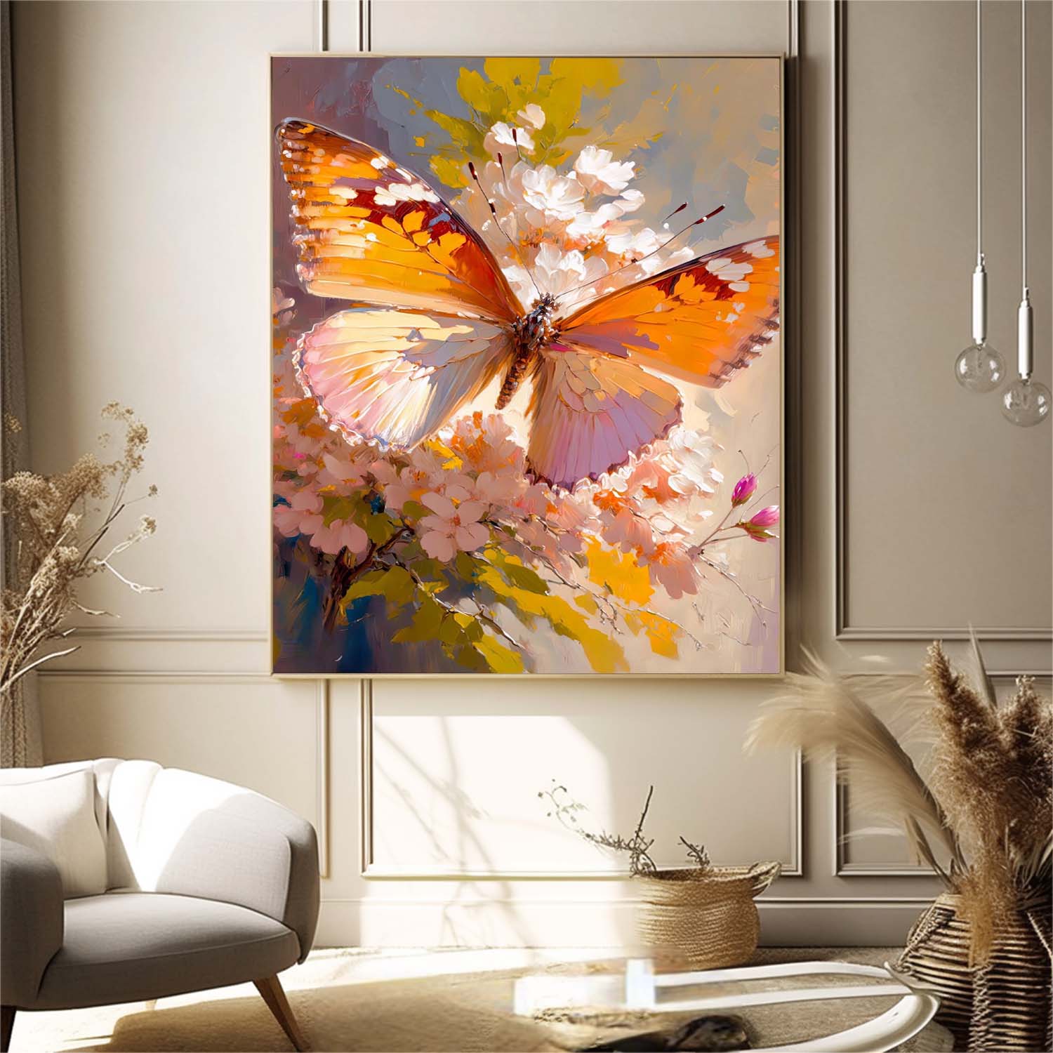 Wall Art Animal Whimsical Butterfly Design
