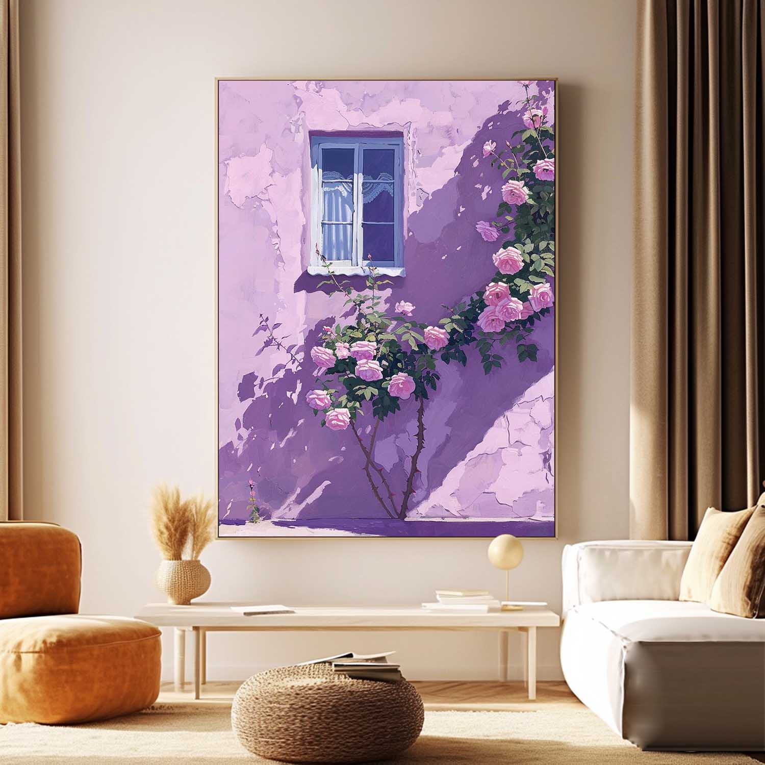 Wall Art Impasto Flower Bold Abstract Romantic