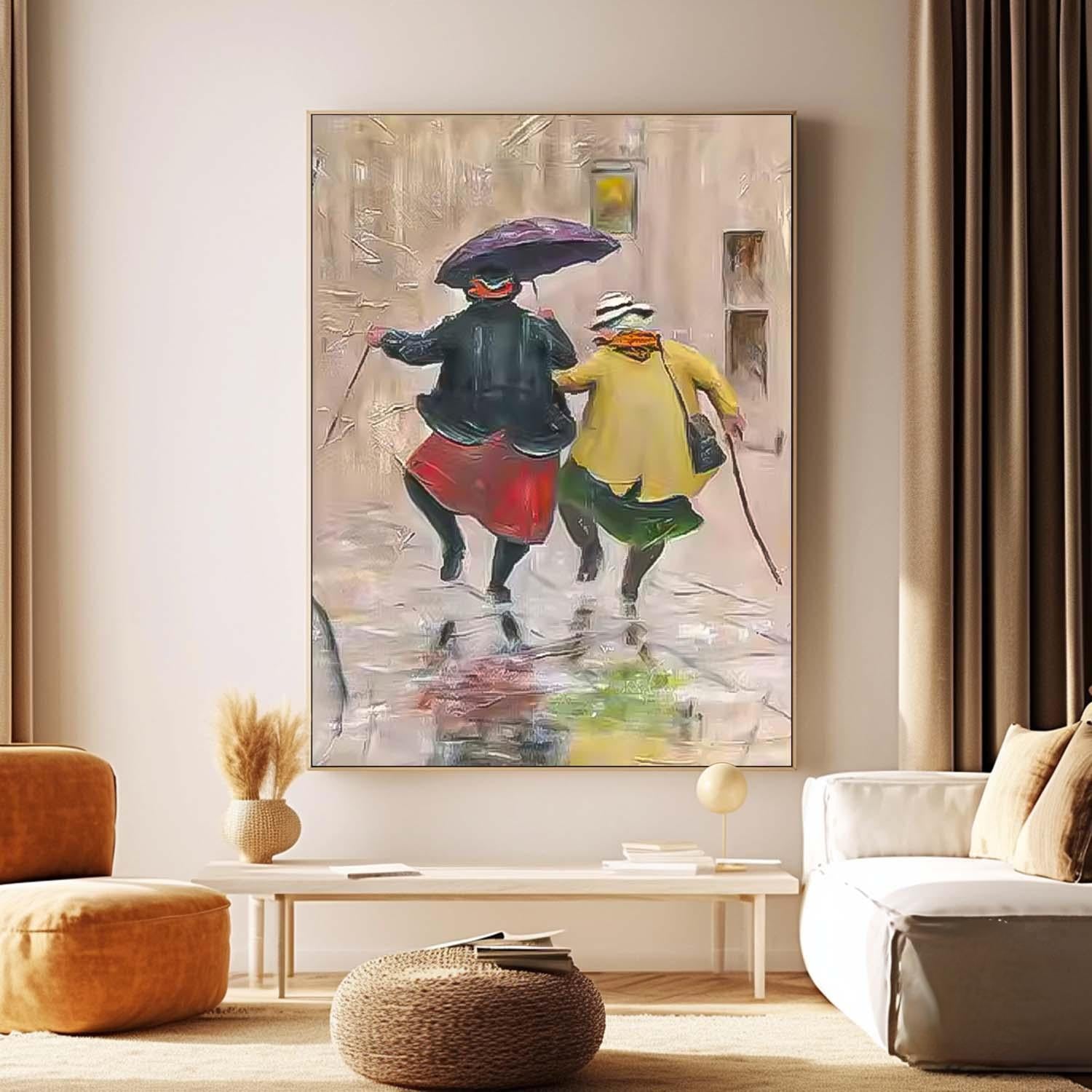 Wall Art Figurative Street Elegant Warm