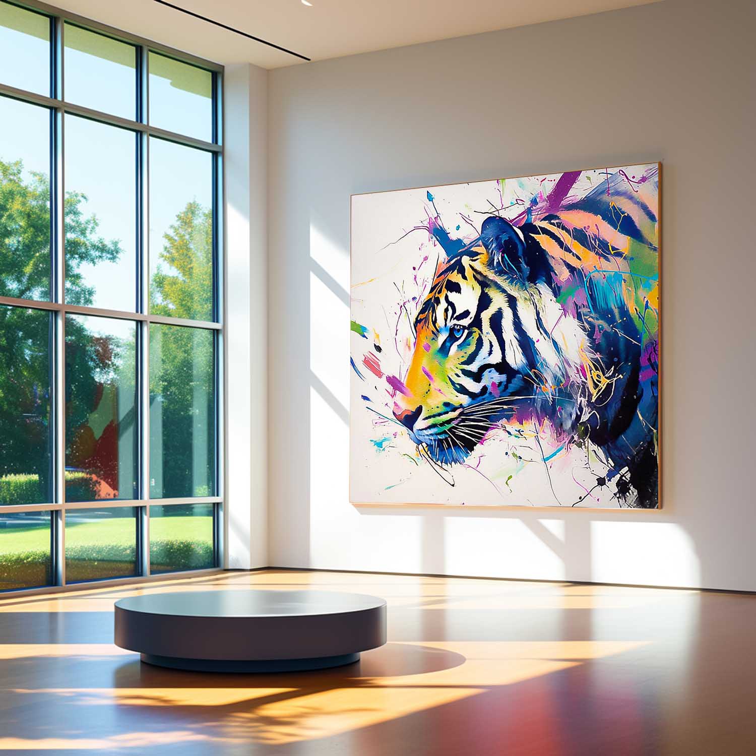 Wall Art Animal Playful Vibrant Dopamine Abstract