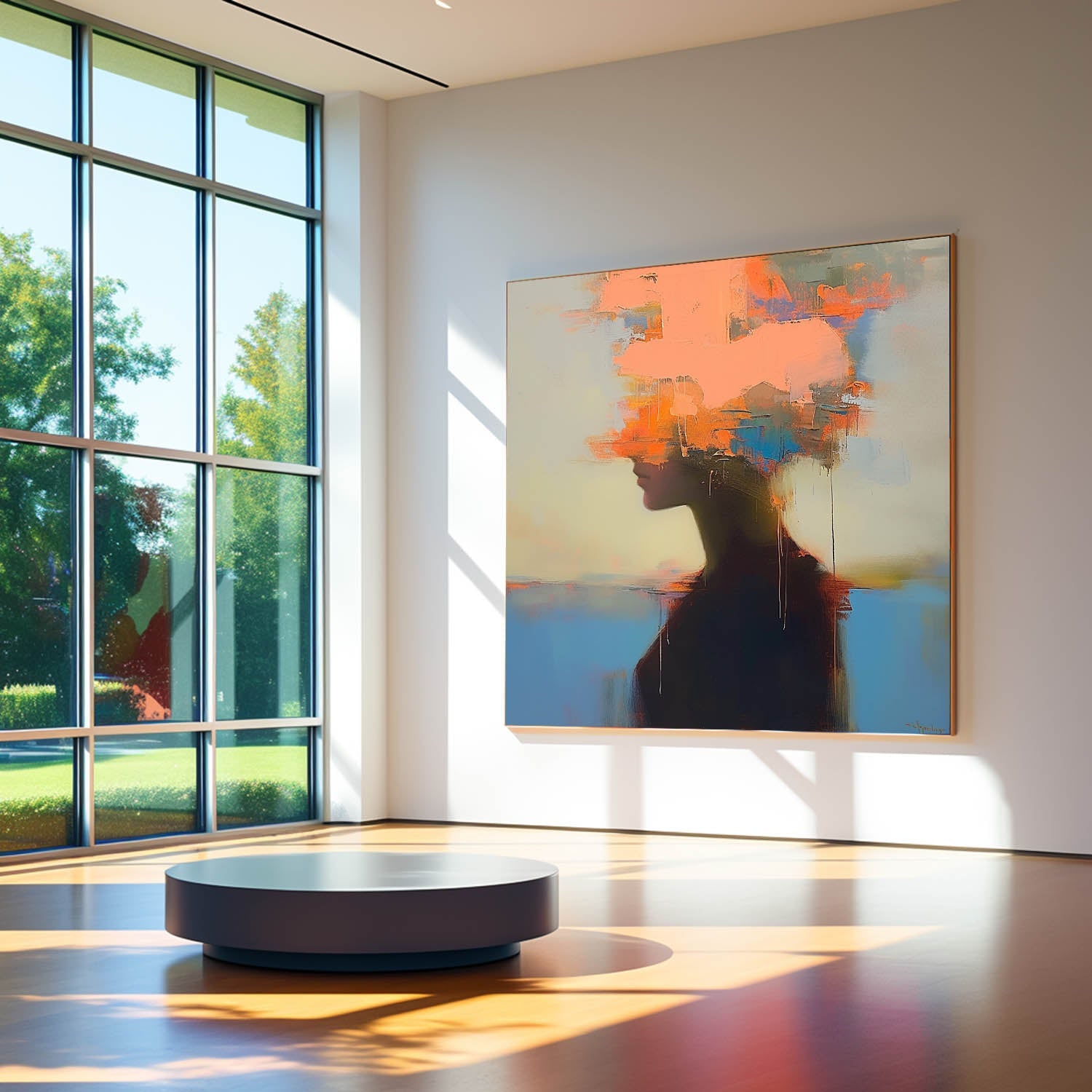 Wall Art People Contemporary Serene Painterly