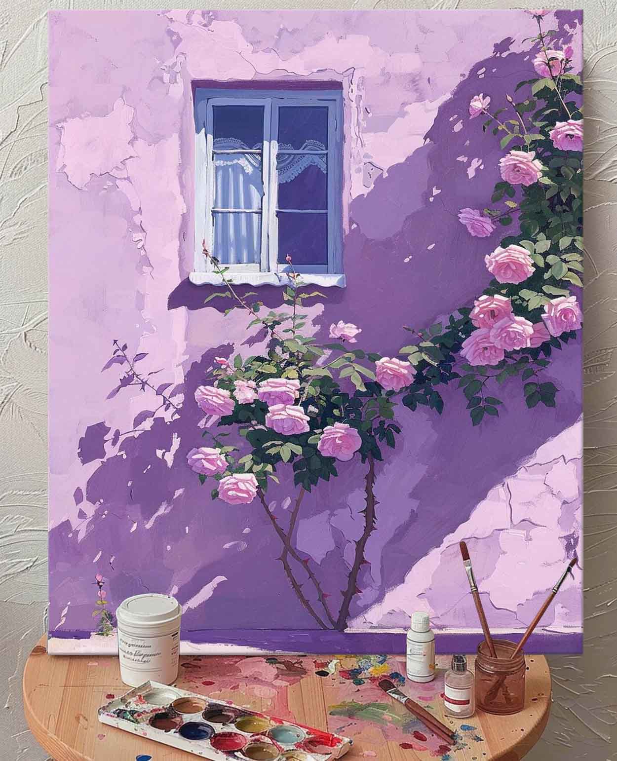 Wall Art Impasto Flower Bold Abstract Romantic