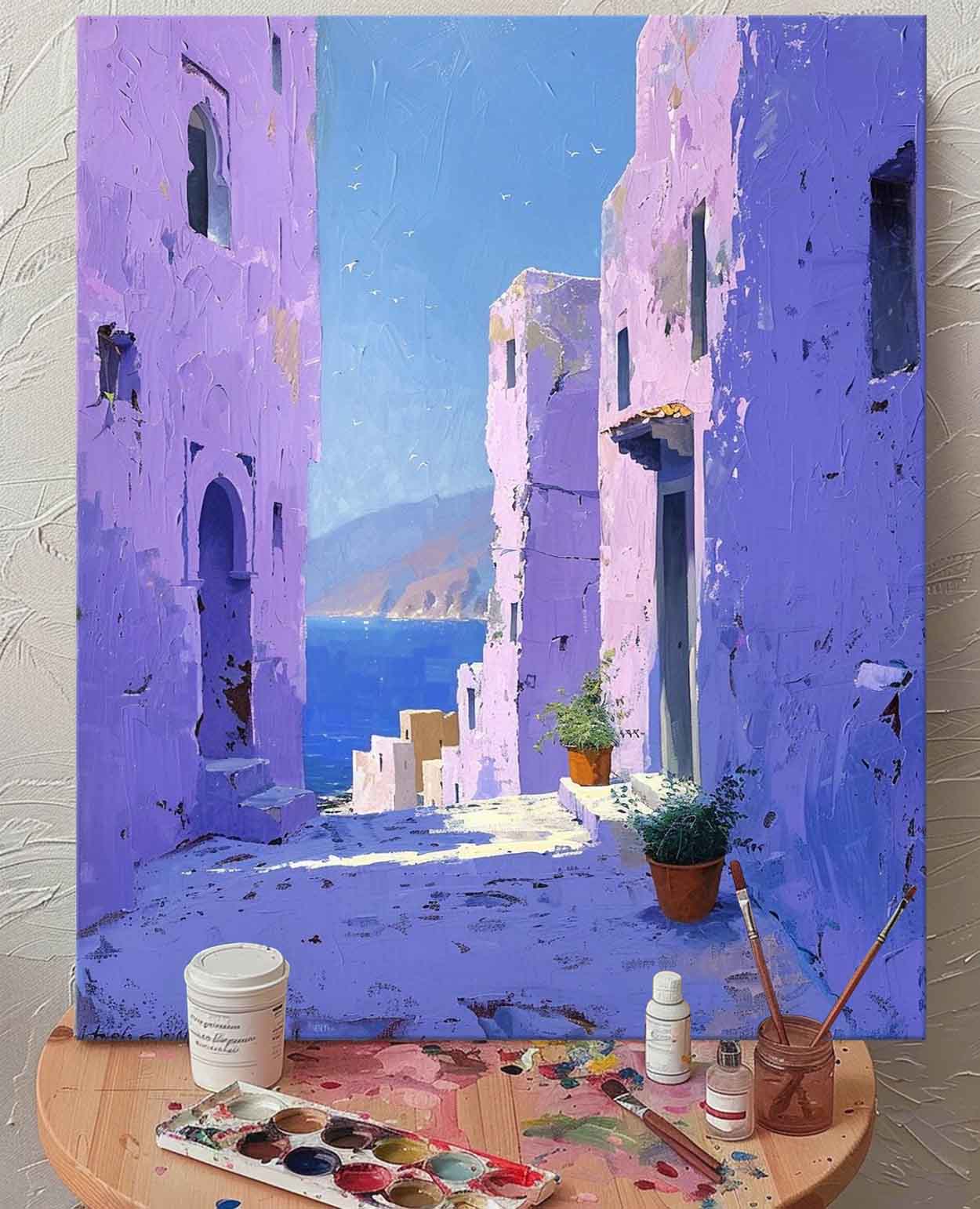Wall Art Impasto Architecture Impressionist