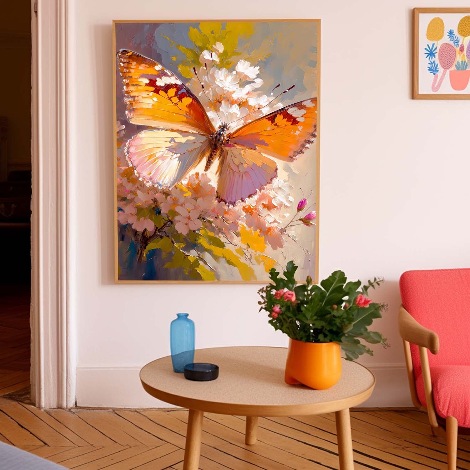 Wall Art Animal Whimsical Butterfly Design