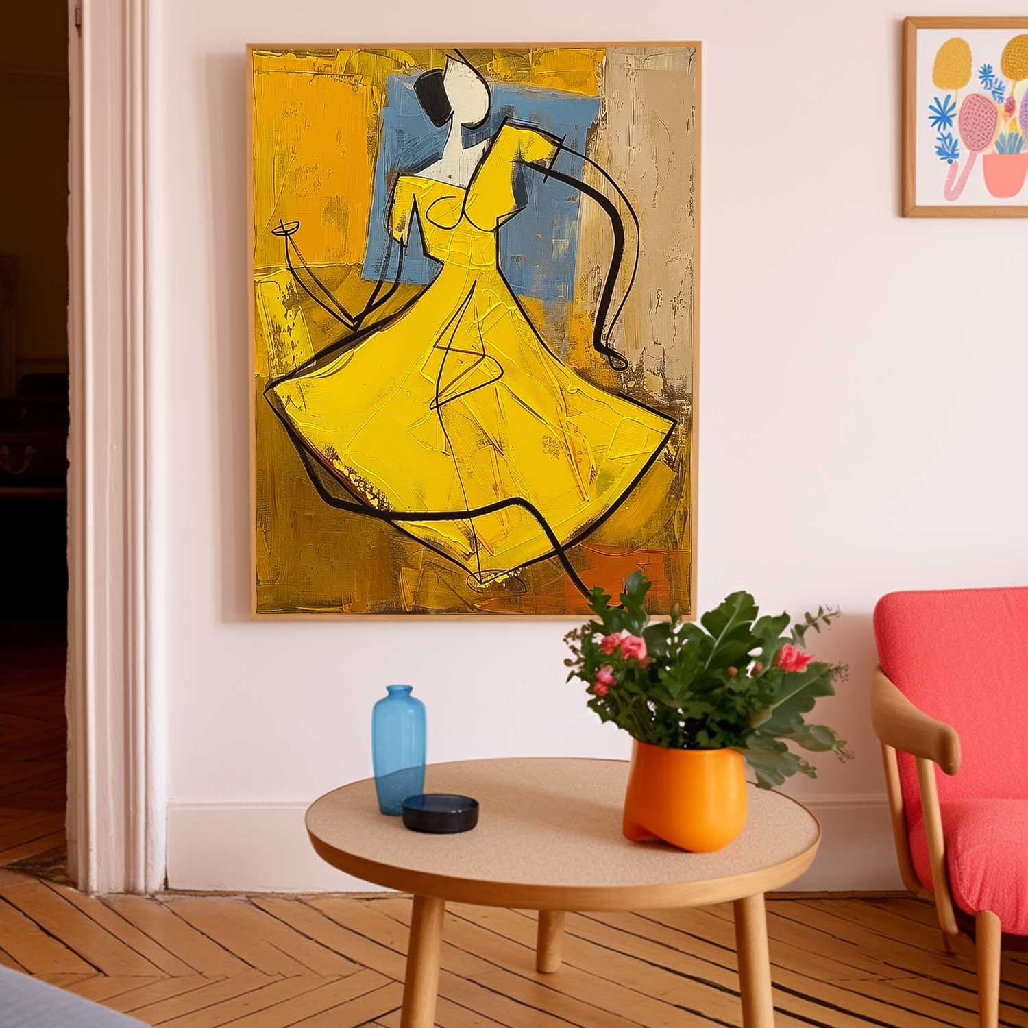 Wall Art Cubist Abstract Dancing
