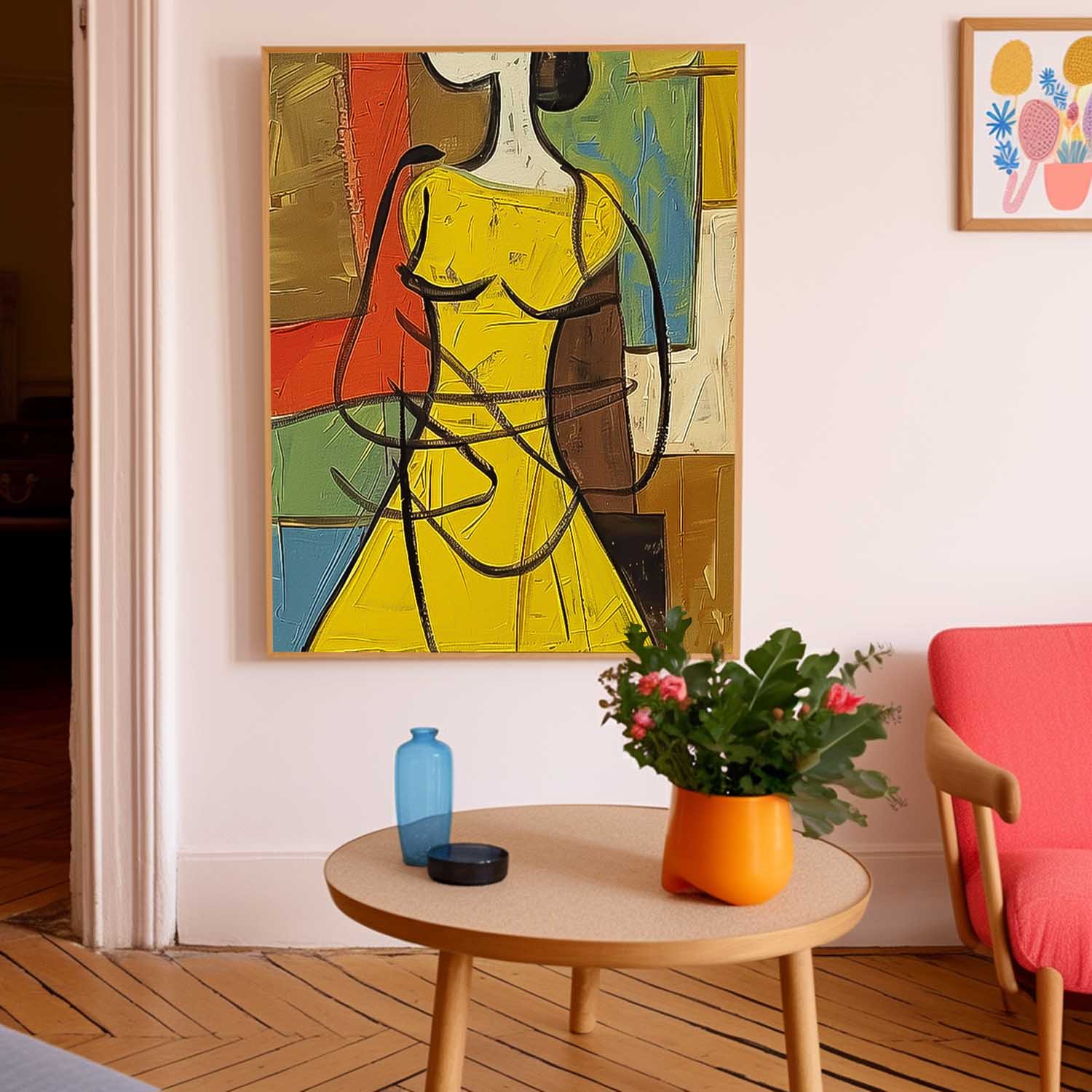Wall Art Cheerful Lively People Painterly