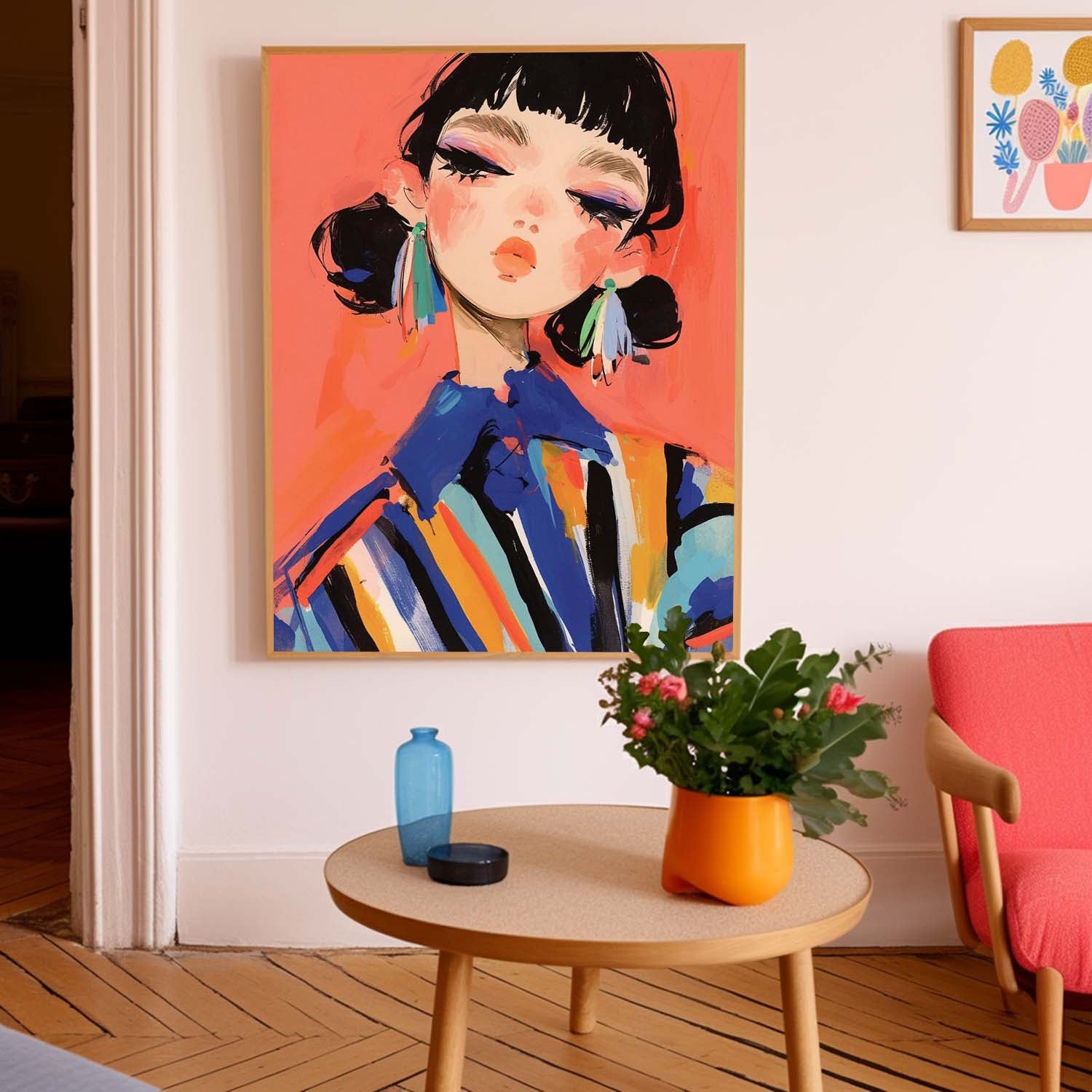 Wall Art Vibrant People Fashion Playful