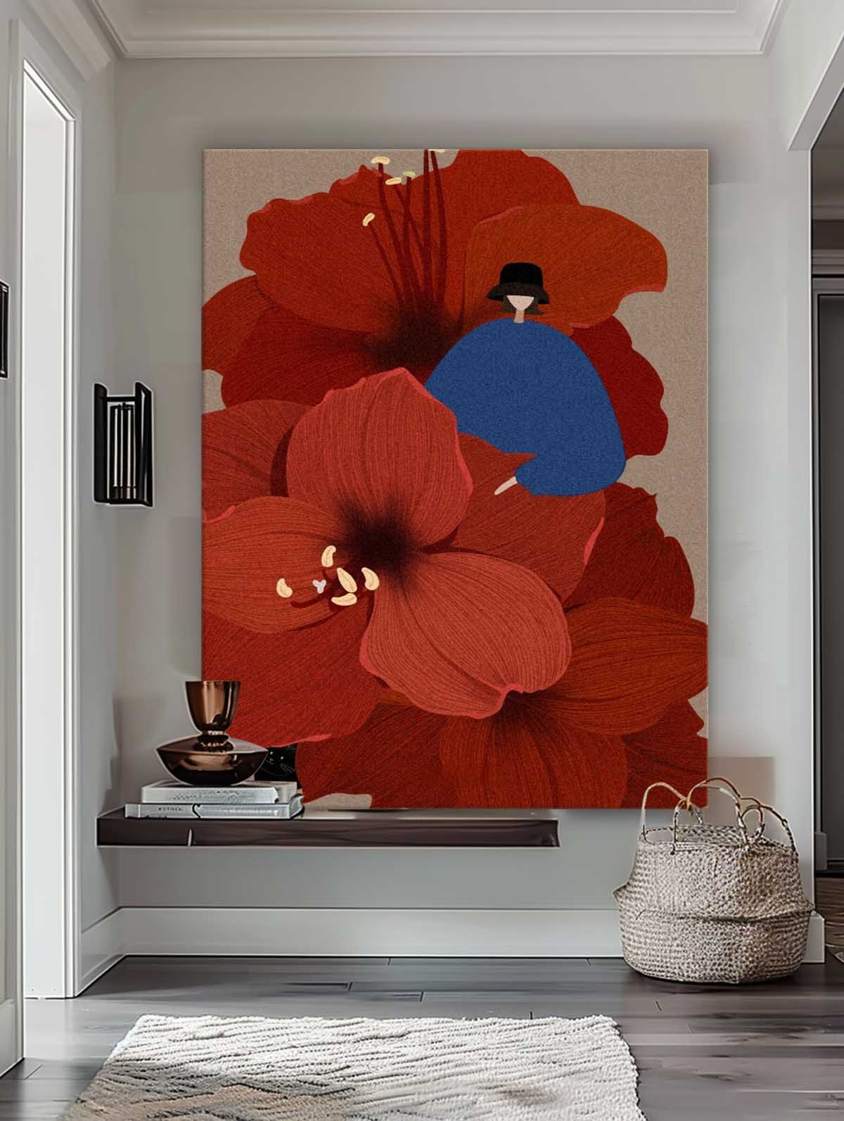 Wall Art People Oriental Surreal Floral