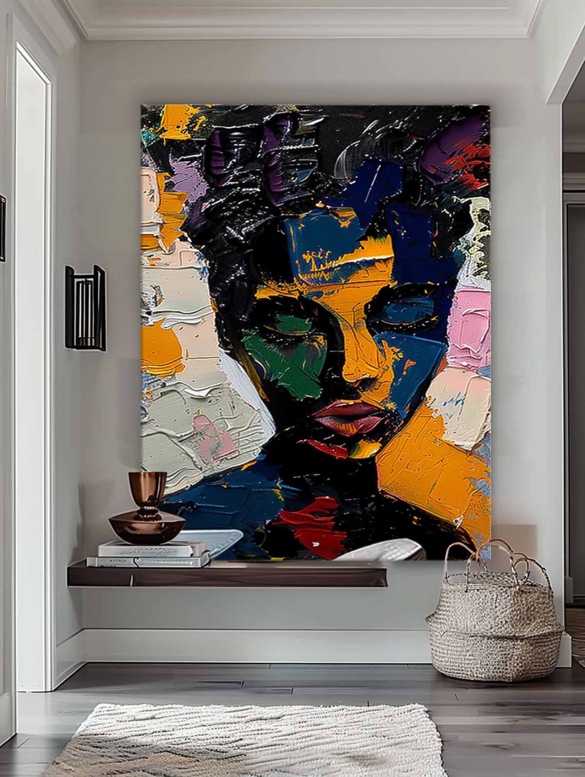 Wall Art Impasto People Painterly Scene