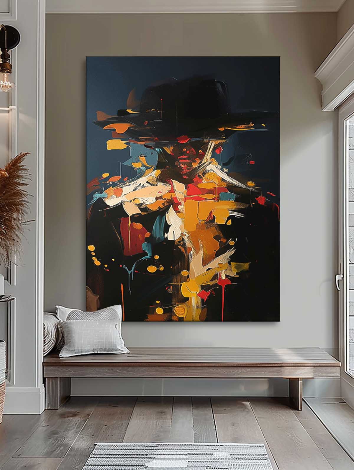 Wall Art People Painterly Fragmented Abstract