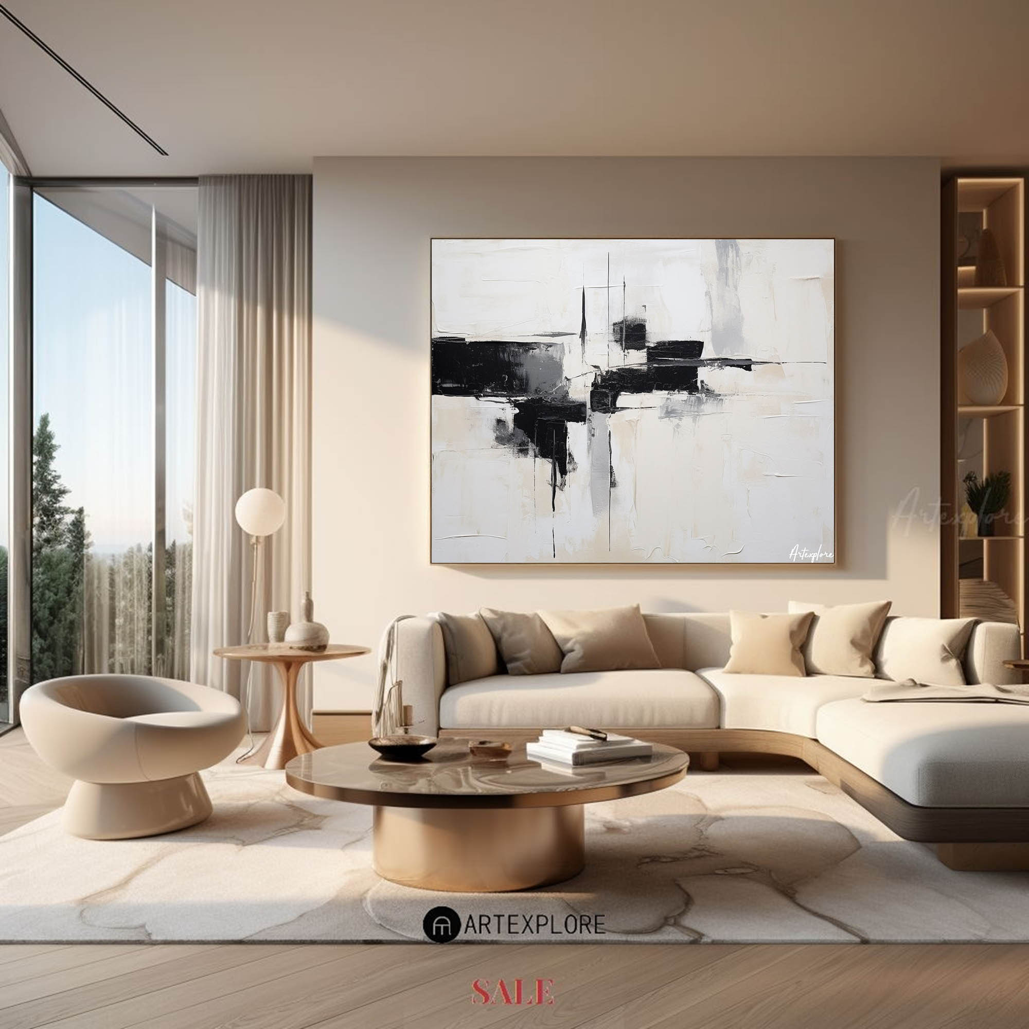 Modern Abstract Painting #ABAH139